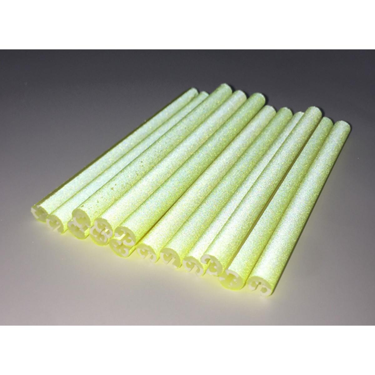 Set 12 ornamente din material reflectorizant pentru spite bicicleta, culoare galben-1