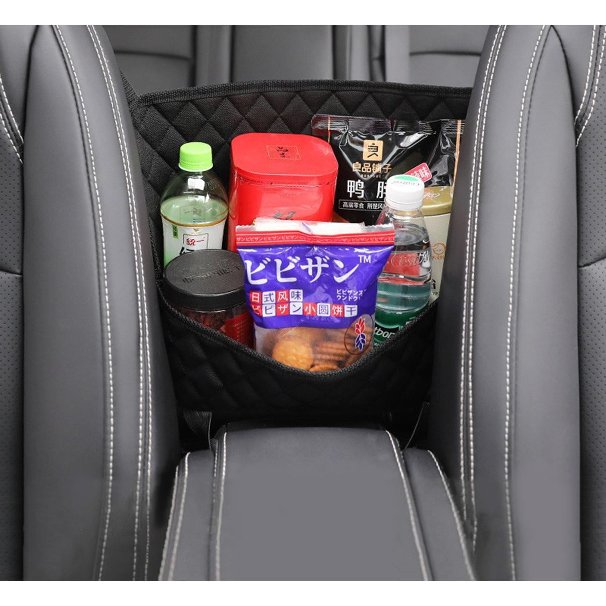 Organizator scaun auto de tip sacosa, 27 x 39cm, culoare neagra-5