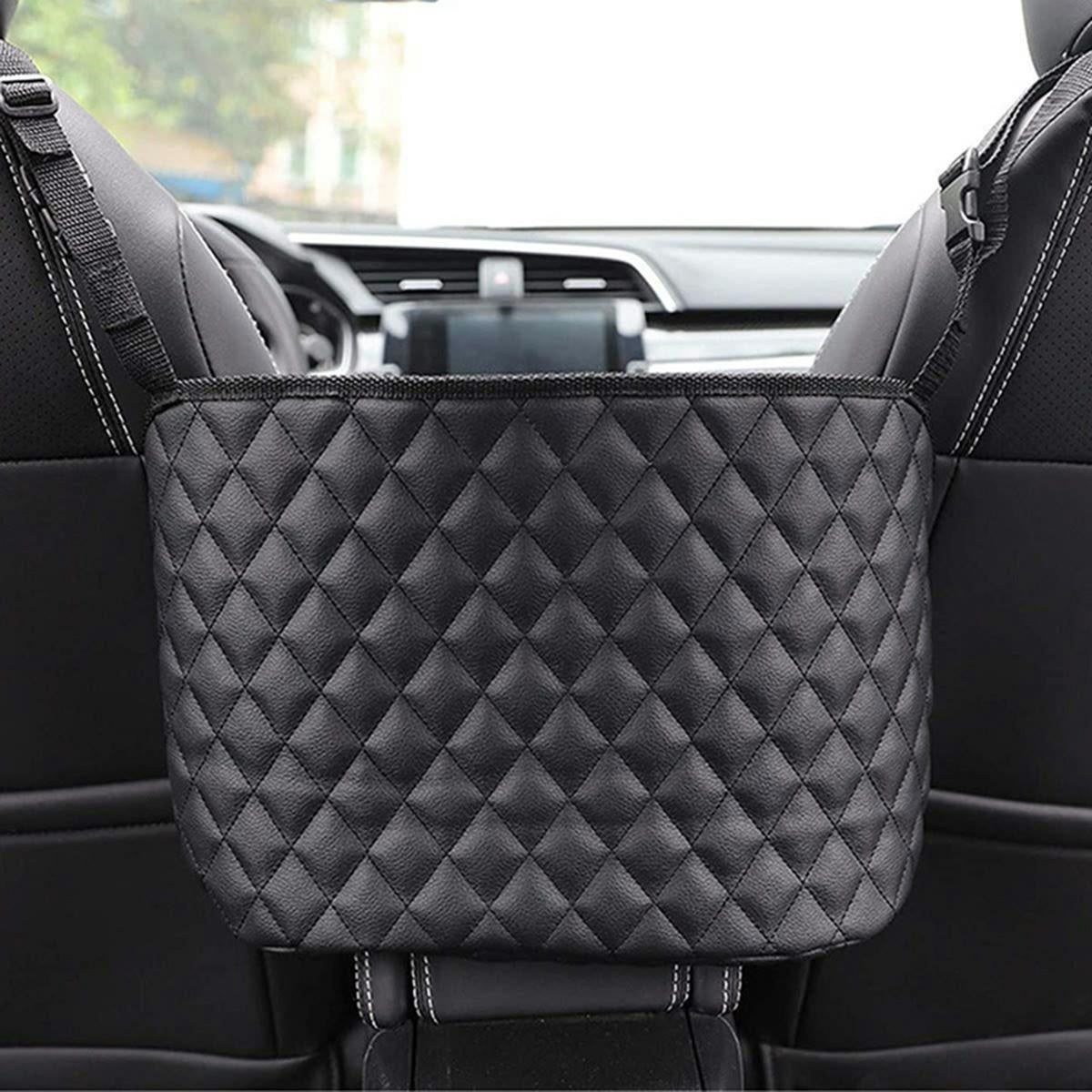 Organizator scaun auto de tip sacosa, 27 x 39cm, culoare neagra-0