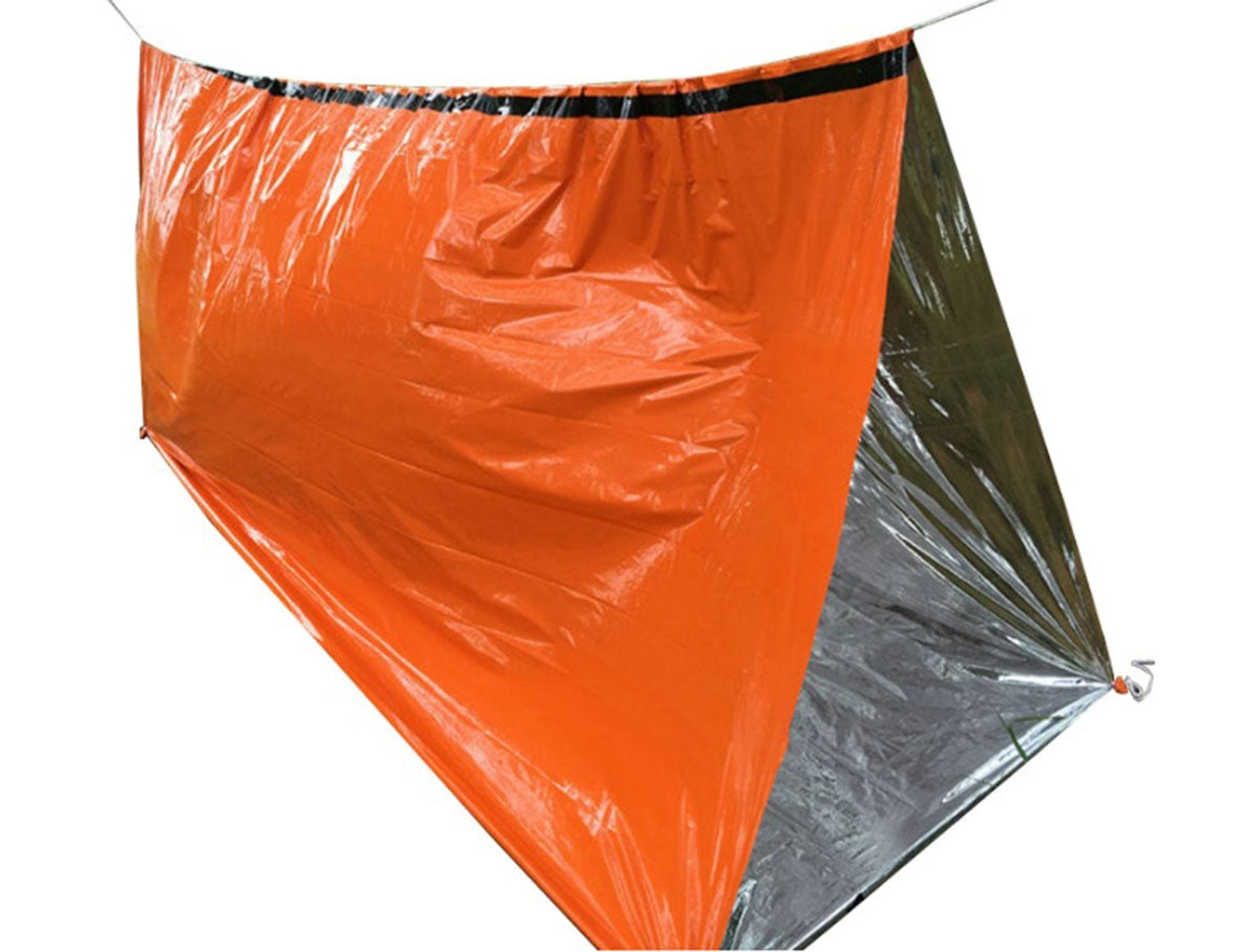 Cort de salvare pliabil, termic (NRC) pentru turism, alpinism, dimensiune 210 x 90 cm