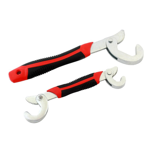 Set 2 chei universale multifunctionale de tip "carlig", din metal rezistent, 9-32mm, AVX-AG476A-1