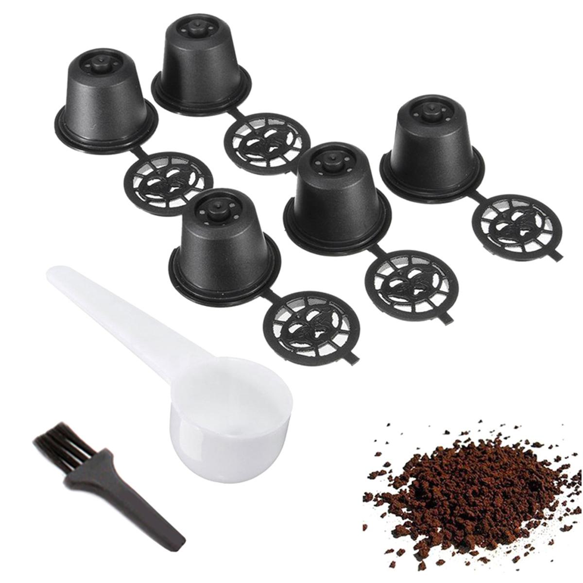 Set 5 capsule reutilizabile pentru Aparatele de Cafea Nespresso (Espressoare Nespresso)-3