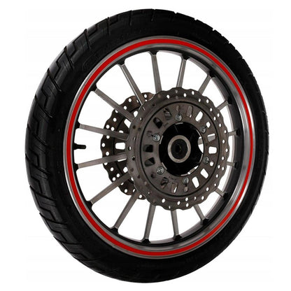 Set 16 ornamente Reflectorizante pentru jante auto, moto, culoare Rosie-2