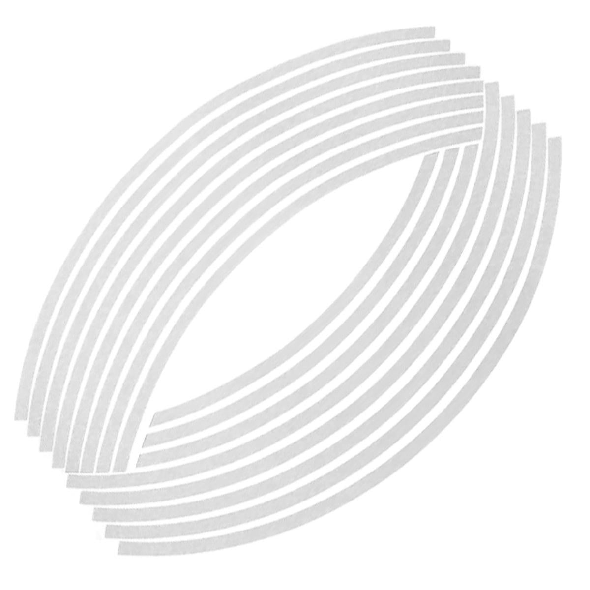 Set 16 ornamente Reflectorizante pentru jante auto, moto, culoare Argintiu-2