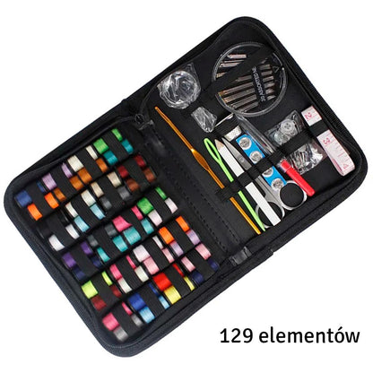Set 129 piese pentru croitorie in husa eleganta, un cadou perfect pentru pasionații de croitorie-1
