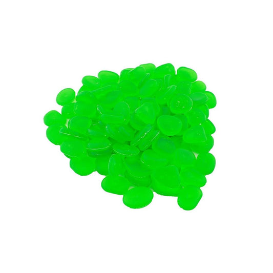 Set 100 pietre decorative fluorescente, culoare Verde, AVX-AG653B-0