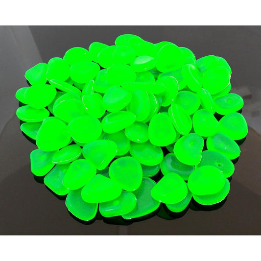 Set 100 pietre decorative fluorescente, culoare Verde, AVX-AG653B-1