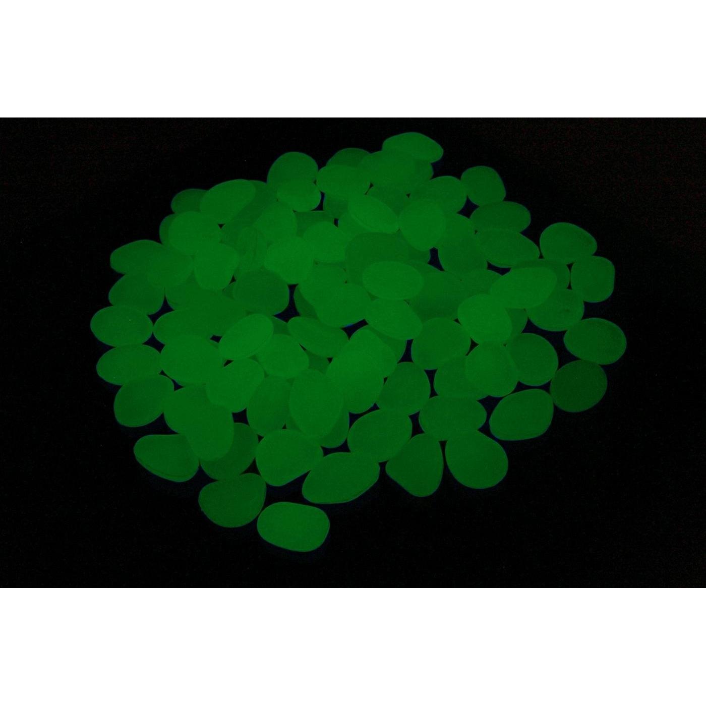 Set 100 pietre decorative fluorescente, culoare Verde, AVX-AG653B-2