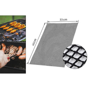 Covoras antiaderent din teflon pentru gatitul pe gratar, reutilizabil, lavabil, 40 x 33 cm-0