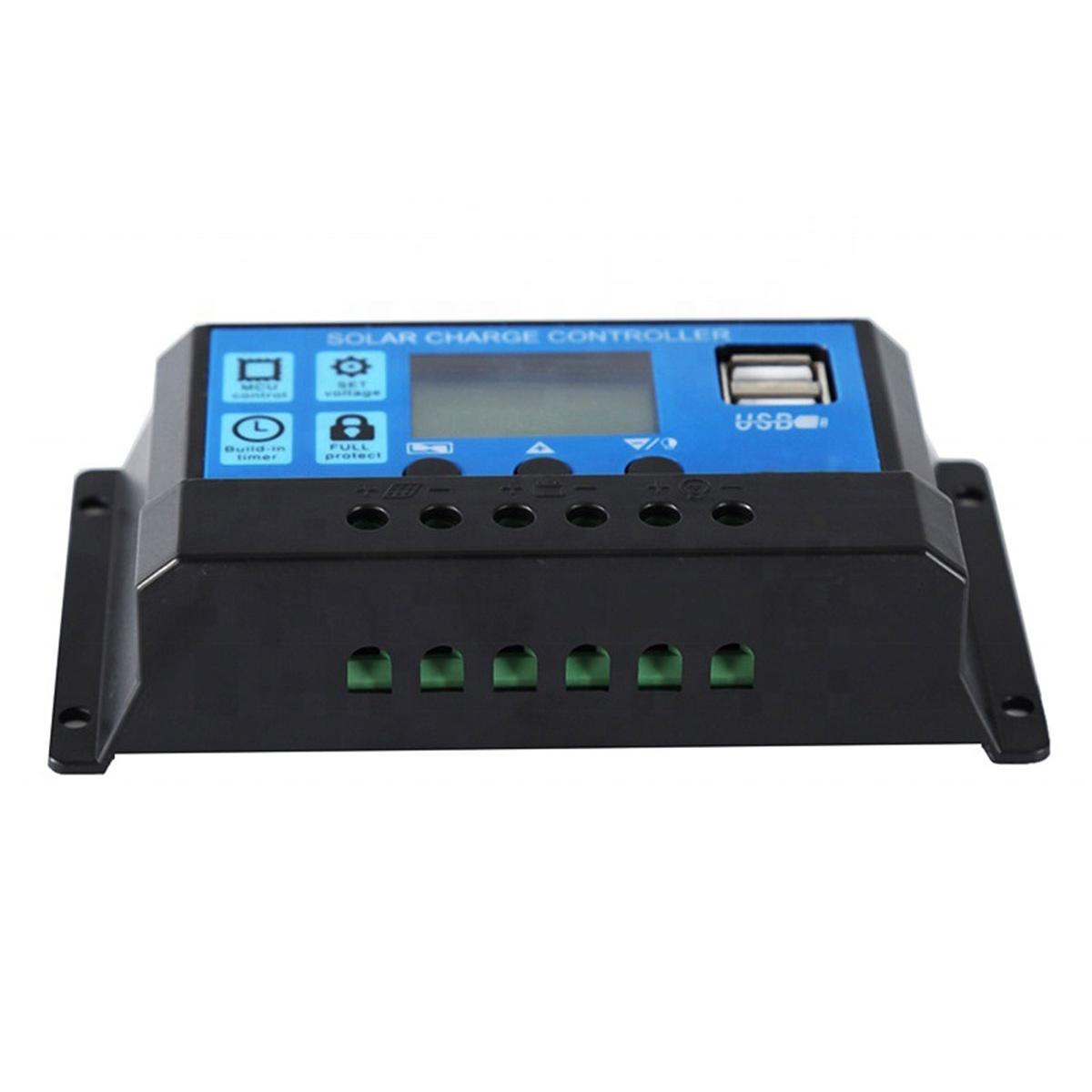Controler/Regulator de incarcare panou solar, 12 - 24V, 30A, mini dual USB-4
