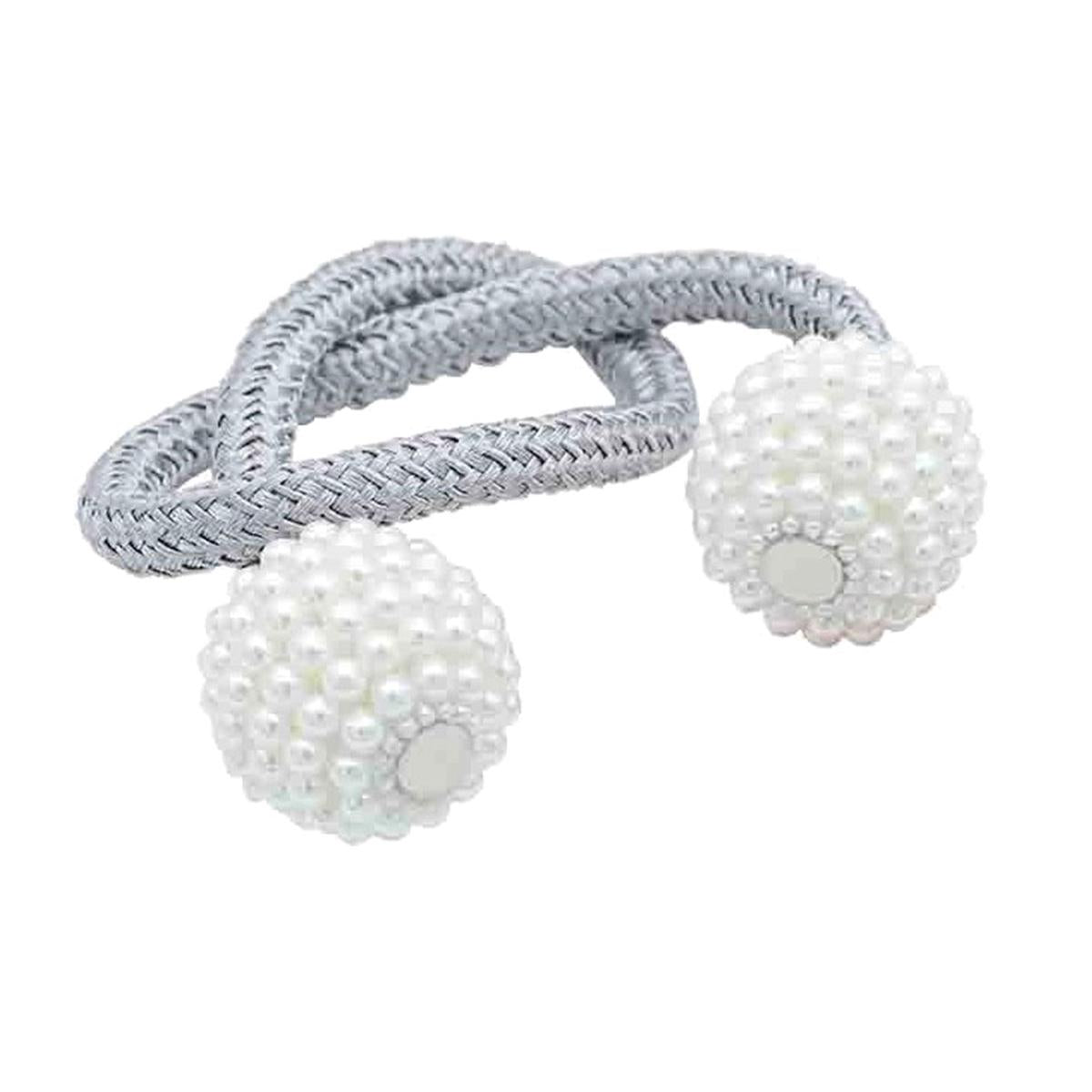 Bratara magnetica de prindere perdele/draperii, model PEARLS-2