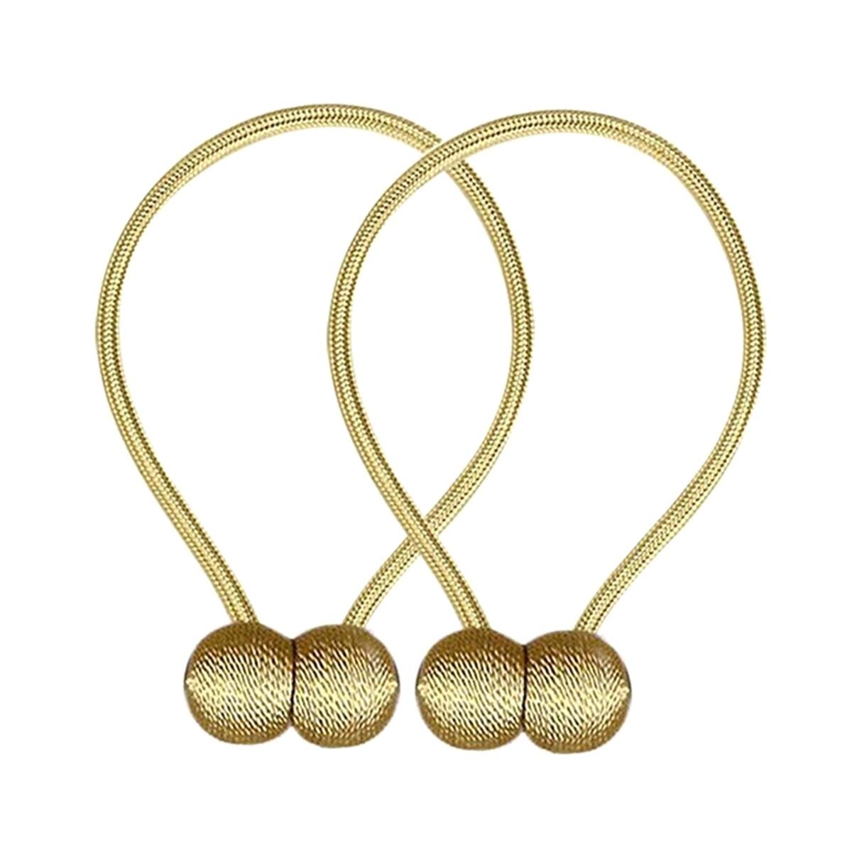 Bratara magnetica de prindere perdele/draperii, model GOLDEN BALLS-1