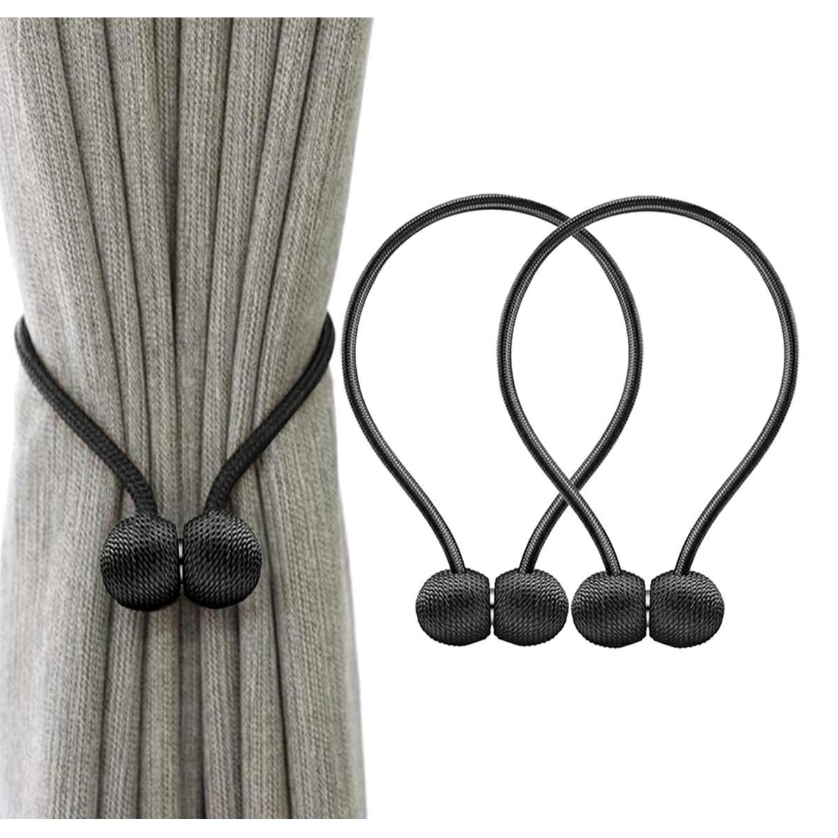 Bratara magnetica de prindere perdele/draperii, model BLACK BALLS-0