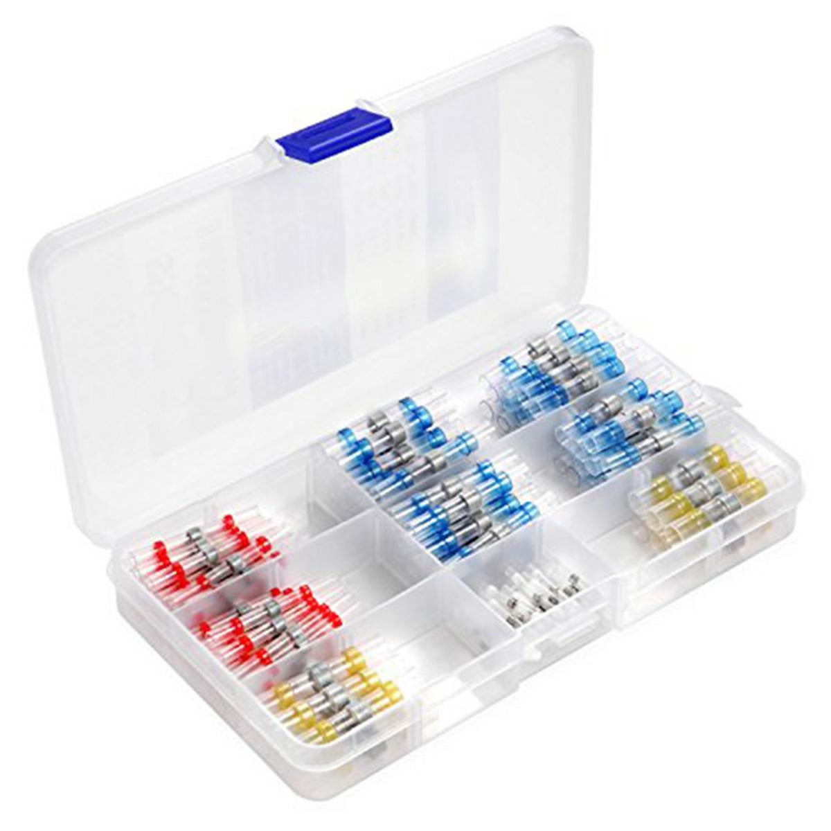 Set 120 tuburi contractabile, premium, transparente-0