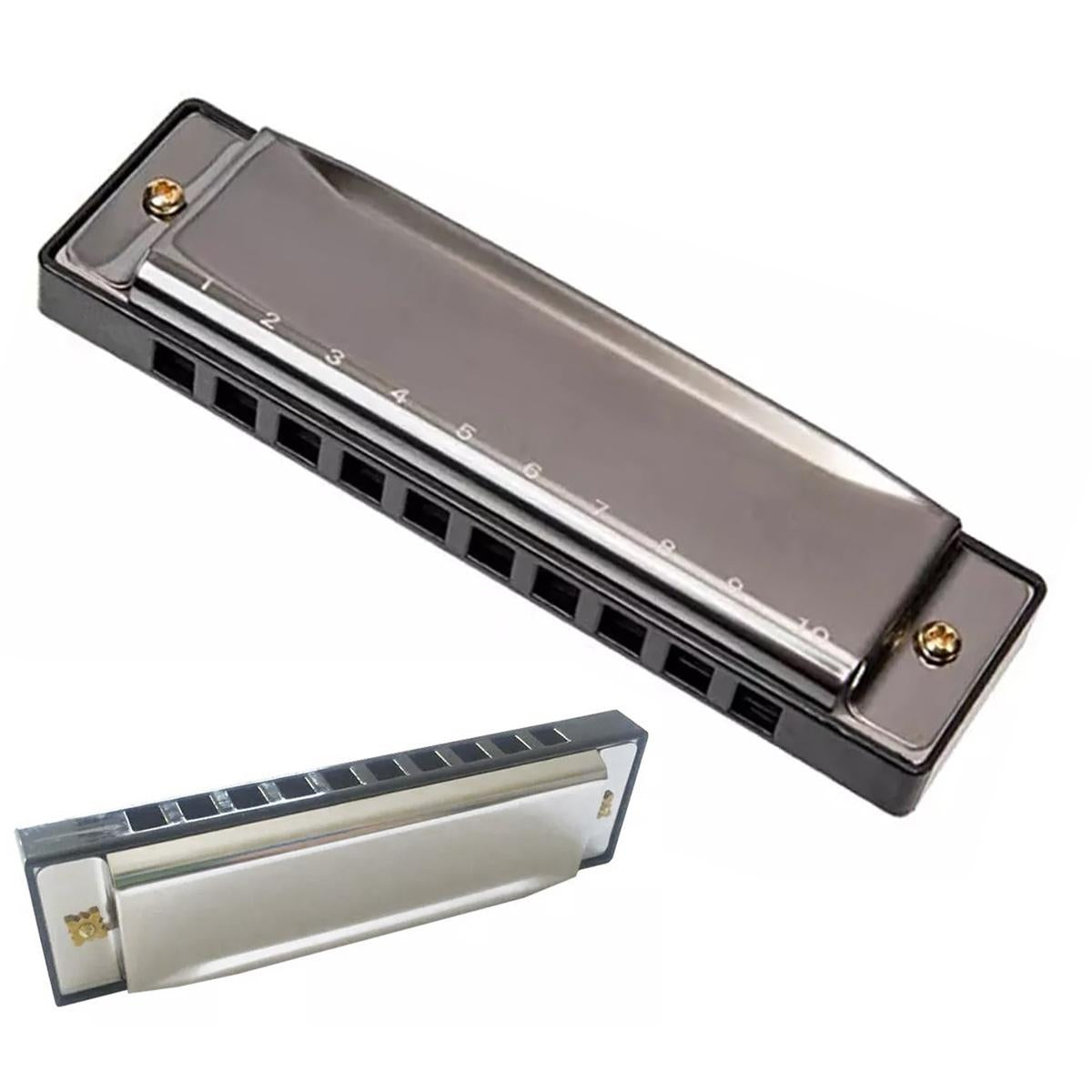 Muzicuta metalica pentru copii, lungime 10,5 cm-1