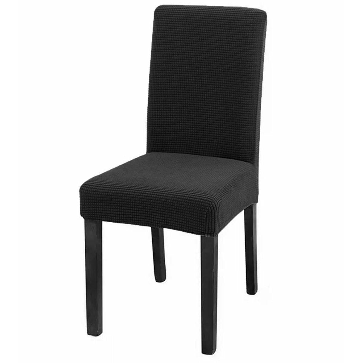 Husa universala pentru scaune clasice, model CATIFEA, culoare NEGRU-2