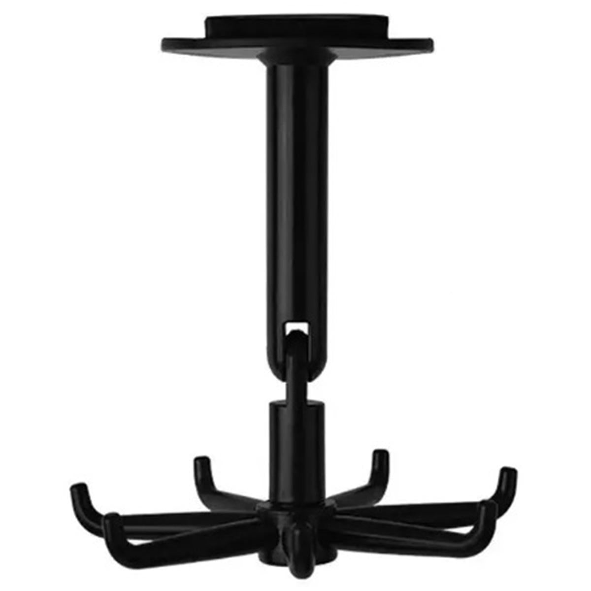 Umeras rotativ de bucatarie cu 6 carlige, material ABS, lungime 11 cm, culoare Negru-4