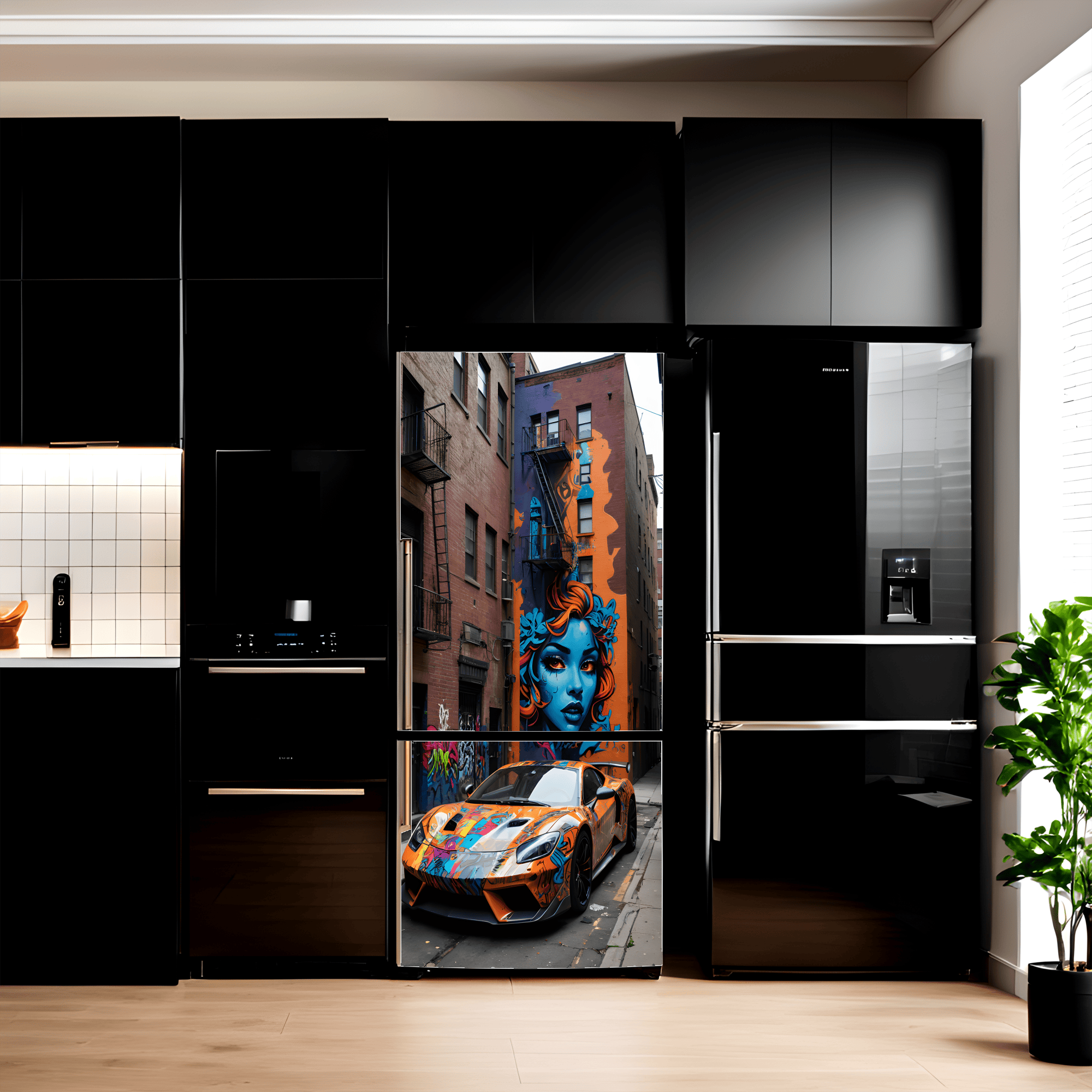 Folie imprimata color pentru decor Frigider, dimensiune 200 x 90cm, model_ AVX-FR01-0