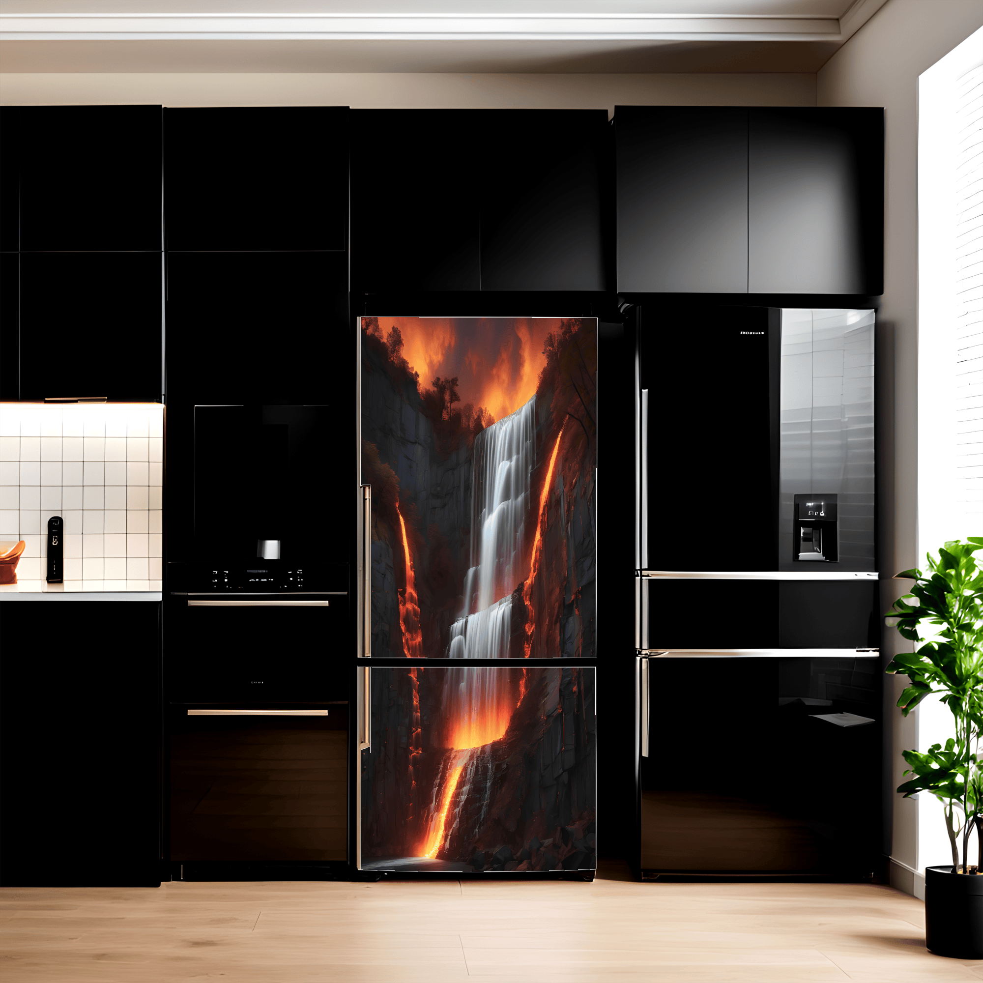 Folie imprimata color pentru decor Frigider, dimensiune 200 x 90cm, model_ AVX-FR19-0