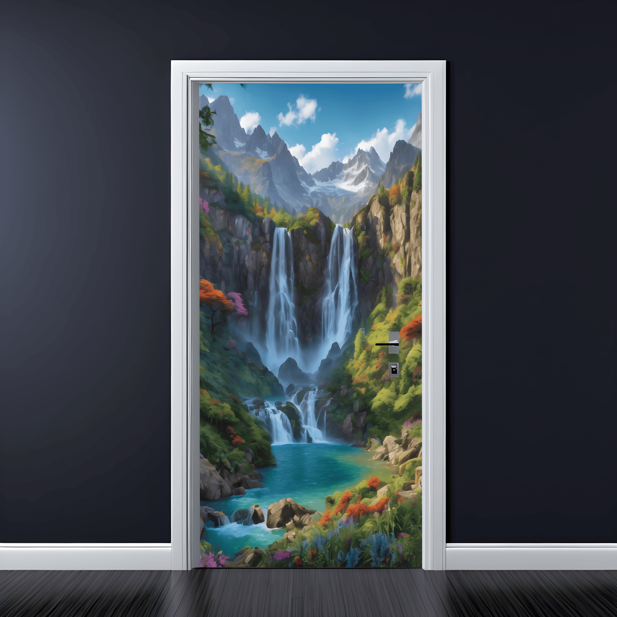 Folie imprimata color pentru decor Usa, dimensiune 200 x 90cm, model_ AVX-DR27-0