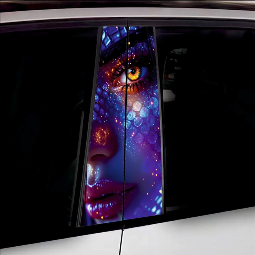 Set 2 stickere decorative pentru stalpii usilor, print autoadeziv de inalta rezolutie, dimensine 2 buc x 50 x 22 cm , cod_ AVX-SSU-03-0