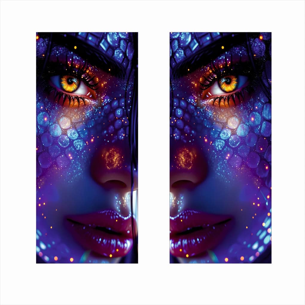 Set 2 stickere decorative pentru stalpii usilor, print autoadeziv de inalta rezolutie, dimensine 2 buc x 50 x 22 cm , cod_ AVX-SSU-03-1