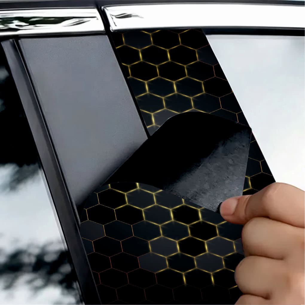 Set 2 stickere decorative pentru stalpii usilor, print autoadeziv de inalta rezolutie, dimensine 2 buc x 50 x 22 cm , cod_ AVX-SSU-04-2