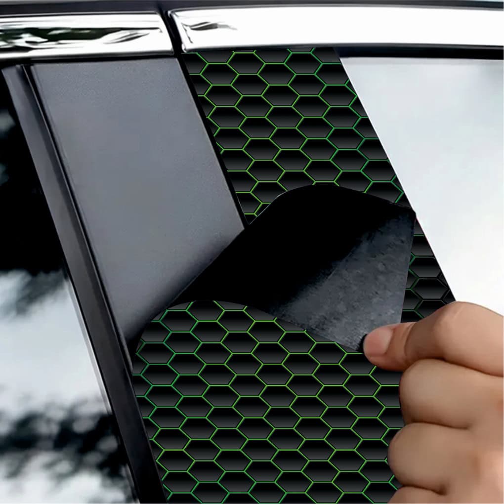 Set 2 stickere decorative pentru stalpii usilor, print autoadeziv de inalta rezolutie, dimensine 2 buc x 50 x 22 cm , cod_ AVX-SSU-05-2