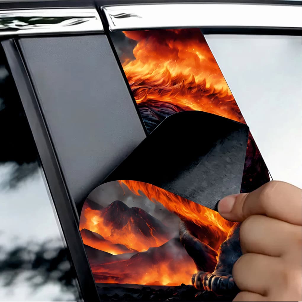 Set 2 stickere decorative pentru stalpii usilor, print autoadeziv de inalta rezolutie, dimensine 2 buc x 50 x 22 cm , cod_ AVX-SSU-11-2