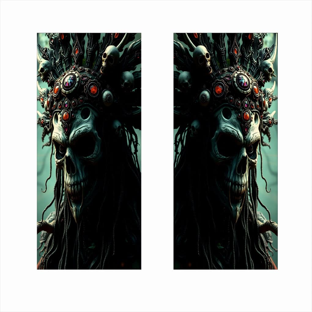 Set 2 stickere decorative pentru stalpii usilor, print autoadeziv de inalta rezolutie, dimensine 2 buc x 50 x 22 cm , cod_ AVX-SSU-13-1