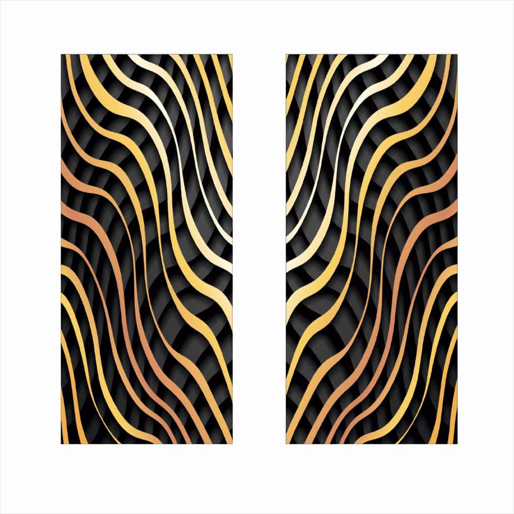 Set 2 stickere decorative pentru stalpii usilor, print autoadeziv de inalta rezolutie, dimensine 2 buc x 50 x 22 cm , cod_ AVX-SSU-14-1