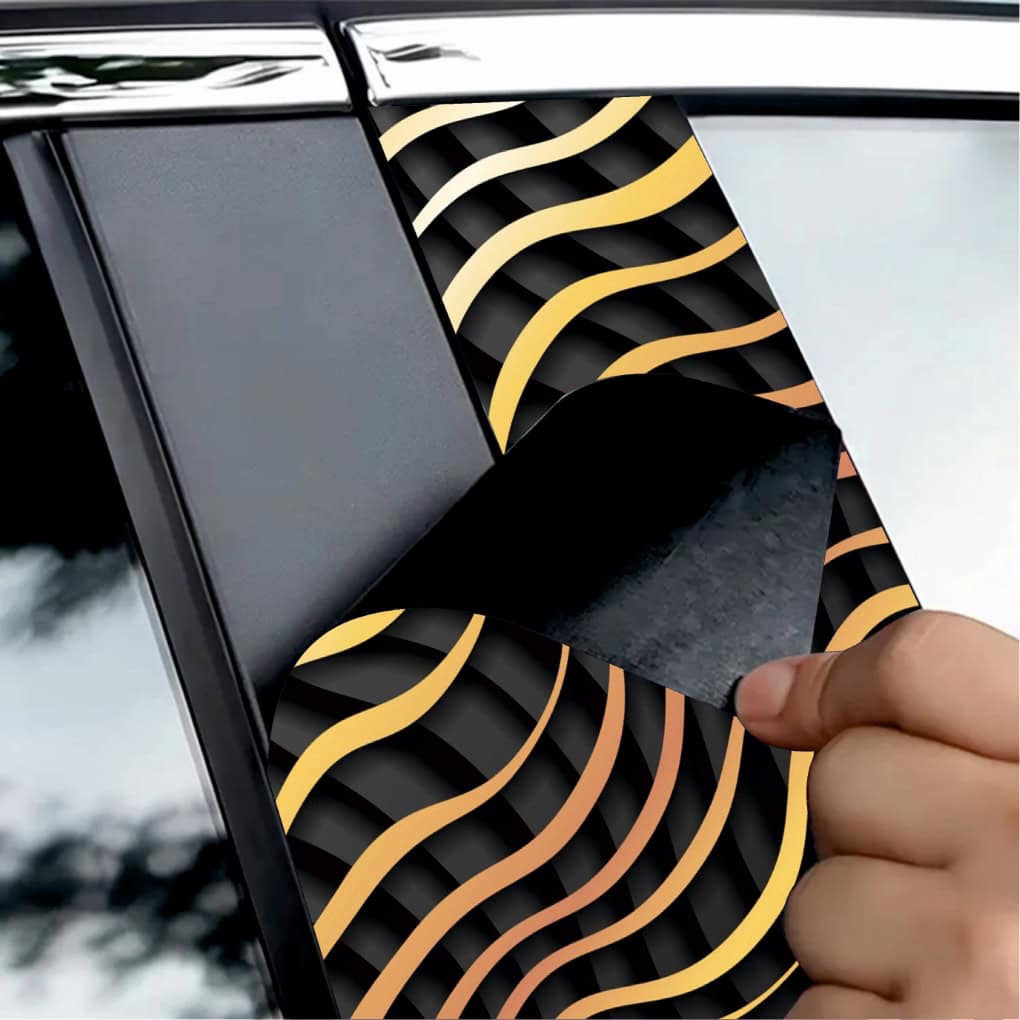 Set 2 stickere decorative pentru stalpii usilor, print autoadeziv de inalta rezolutie, dimensine 2 buc x 50 x 22 cm , cod_ AVX-SSU-14-2