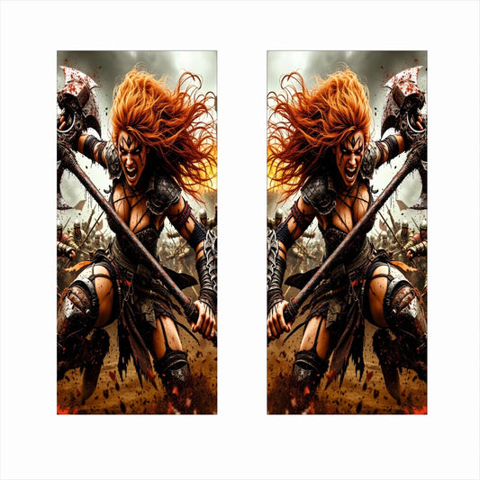 Set 2 stickere decorative pentru stalpii usilor, print autoadeziv de inalta rezolutie, dimensine 2 buc x 50 x 22 cm , cod_ AVX-SSU-16-1