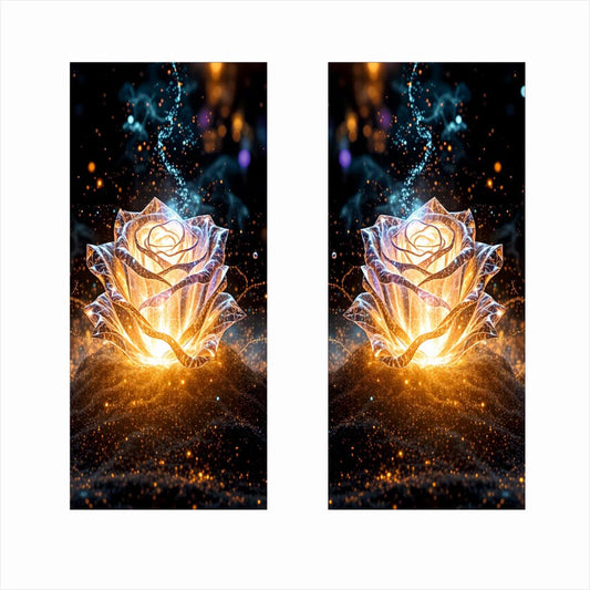 Set 2 stickere decorative pentru stalpii usilor, print autoadeziv de inalta rezolutie, dimensine 2 buc x 50 x 22 cm , cod_ AVX-SSU-17-1