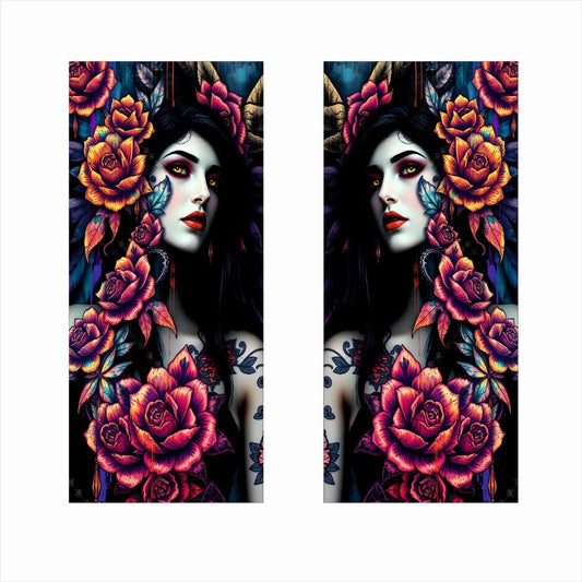 Set 2 stickere decorative pentru stalpii usilor, print autoadeziv de inalta rezolutie, dimensine 2 buc x 50 x 22 cm , cod_ AVX-SSU-21-1