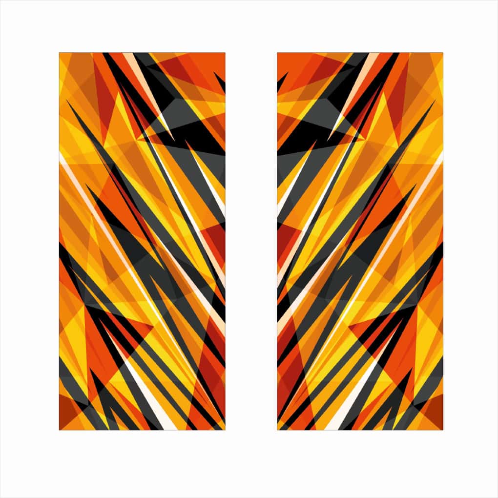 Set 2 stickere decorative pentru stalpii usilor, print autoadeziv de inalta rezolutie, dimensine 2 buc x 50 x 22 cm , cod_ AVX-SSU-23-1