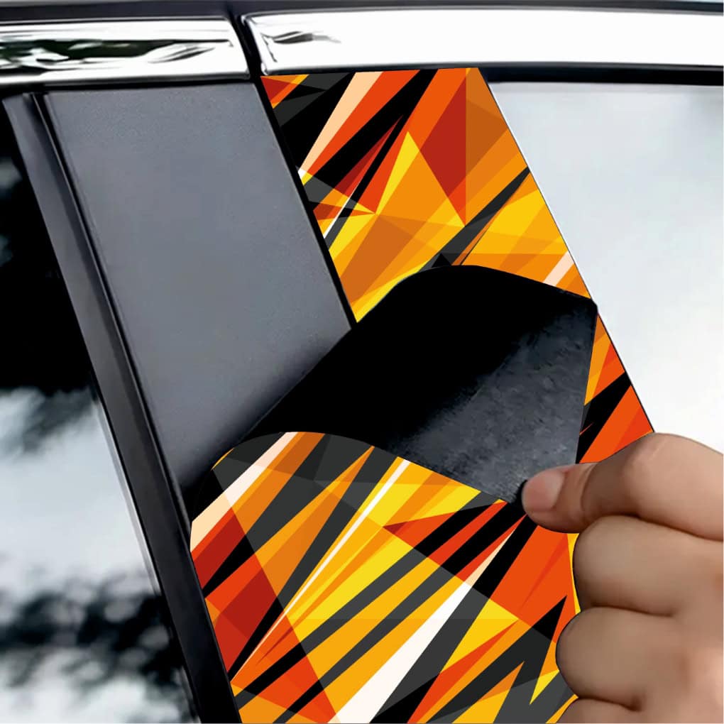 Set 2 stickere decorative pentru stalpii usilor, print autoadeziv de inalta rezolutie, dimensine 2 buc x 50 x 22 cm , cod_ AVX-SSU-23-2