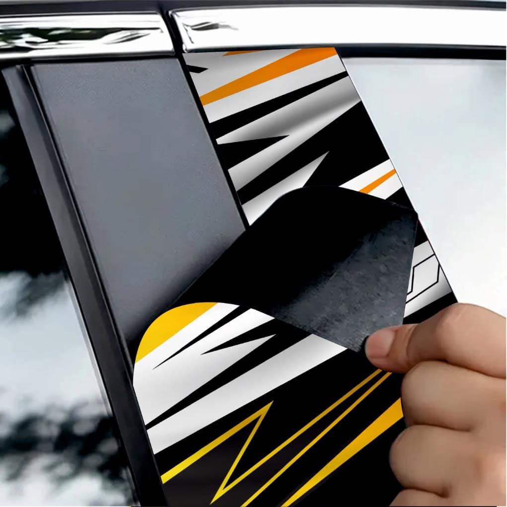Set 2 stickere decorative pentru stalpii usilor, print autoadeziv de inalta rezolutie, dimensine 2 buc x 50 x 22 cm , cod_ AVX-SSU-24-2