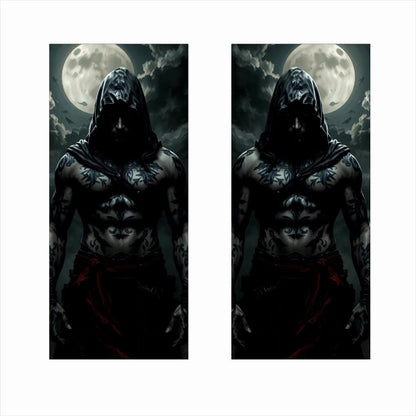Set 2 stickere decorative pentru stalpii usilor, print autoadeziv de inalta rezolutie, dimensine 2 buc x 50 x 22 cm , cod_ AVX-SSU-27-1