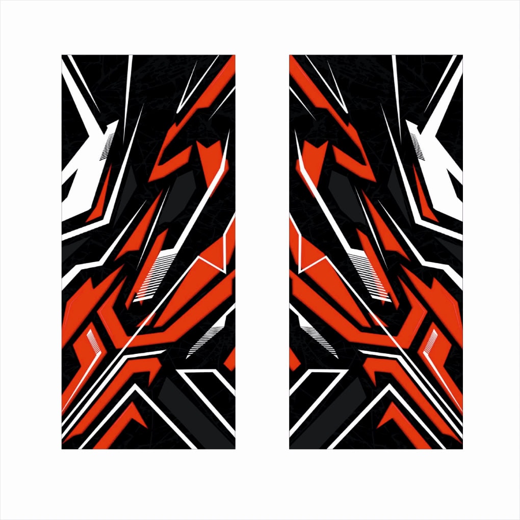 Set 2 stickere decorative pentru stalpii usilor, print autoadeziv de inalta rezolutie, dimensine 2 buc x 50 x 22 cm , cod_ AVX-SSU-28-1