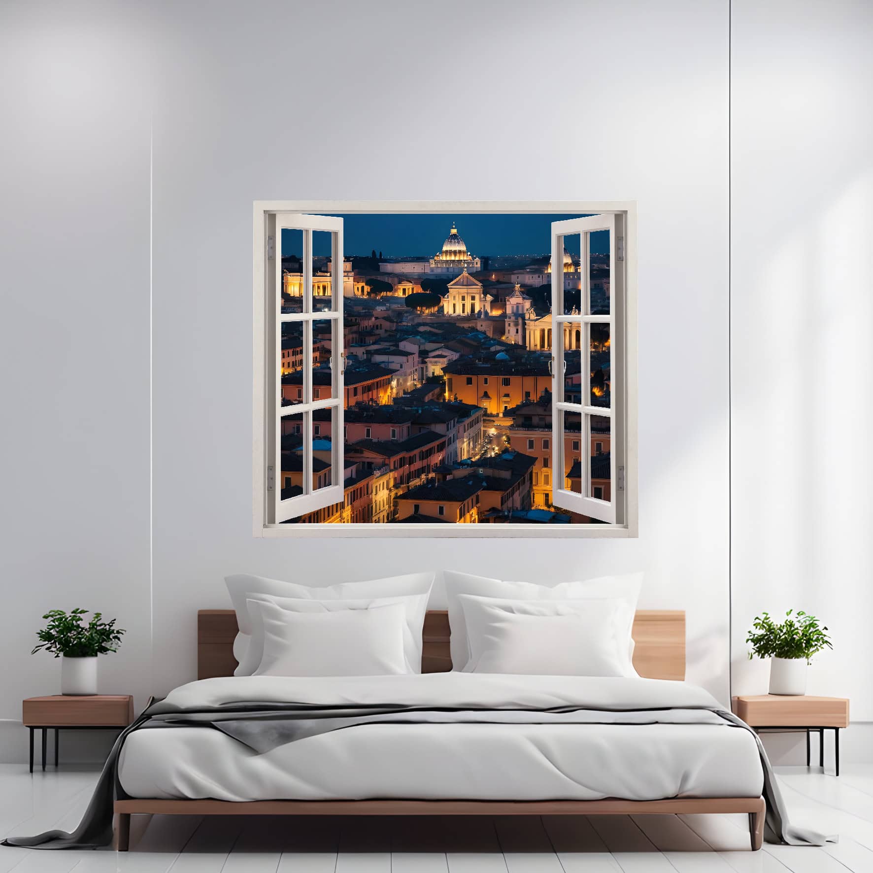 Folie imprimata color pentru decor perete locuinta, dimensiune 125 x 110cm, model_ VIEW TO HAVEN 15-0