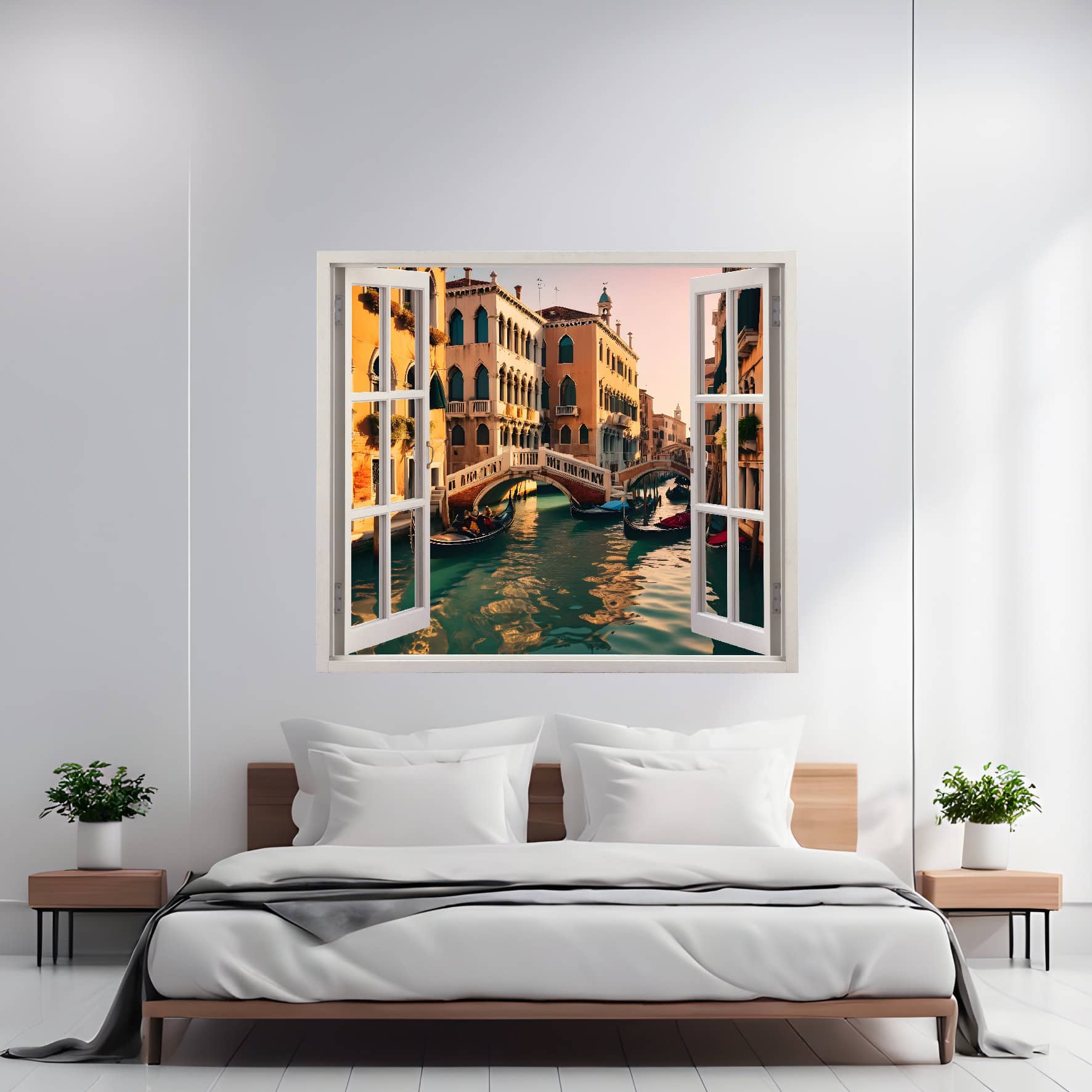 Folie imprimata color pentru decor perete locuinta, dimensiune 125 x 110cm, model_ VIEW TO HAVEN 28-0