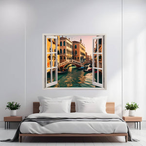 Folie imprimata color pentru decor perete locuinta, dimensiune 125 x 110cm, model_ VIEW TO HAVEN 28-0