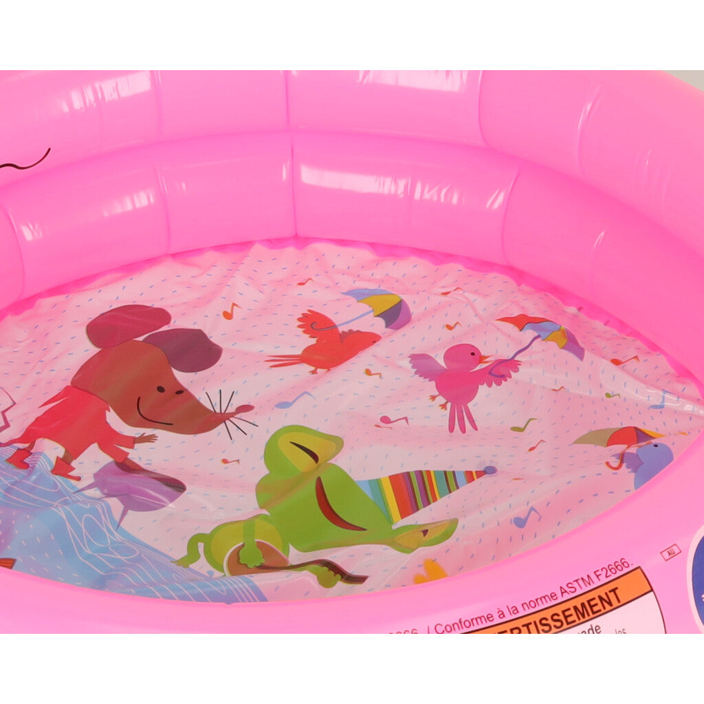 Piscina Gonflabila pentru copii, model MINI, culoare Roz, diametru 61 cm-2