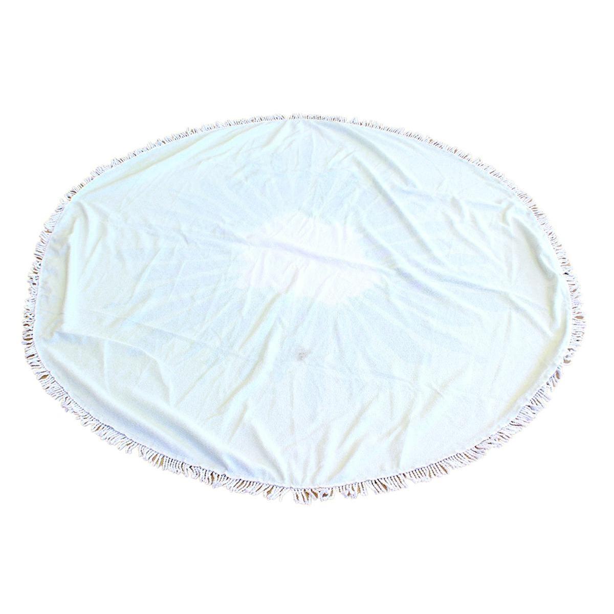 Prosop mare de plaja, super absorbant, forma rotunda, diametru 150cm, model Ananas-2