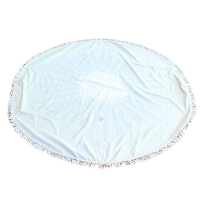 Prosop mare de plaja, super absorbant, forma rotunda, diametru 150cm, model Ananas-2