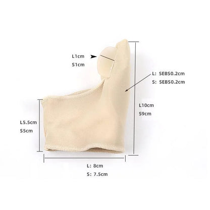 Set 2 bucăți Separator Deget Mare din Material Elastic, Orteza Ortopedică pentru Hallux Valgus cu Gel