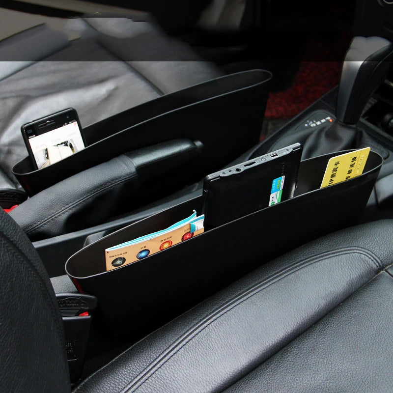 Set 2 organizatoare auto de tip "buzunar", montaj intre scaun si consola centrala, dimensiune 35 x 11 cm-2