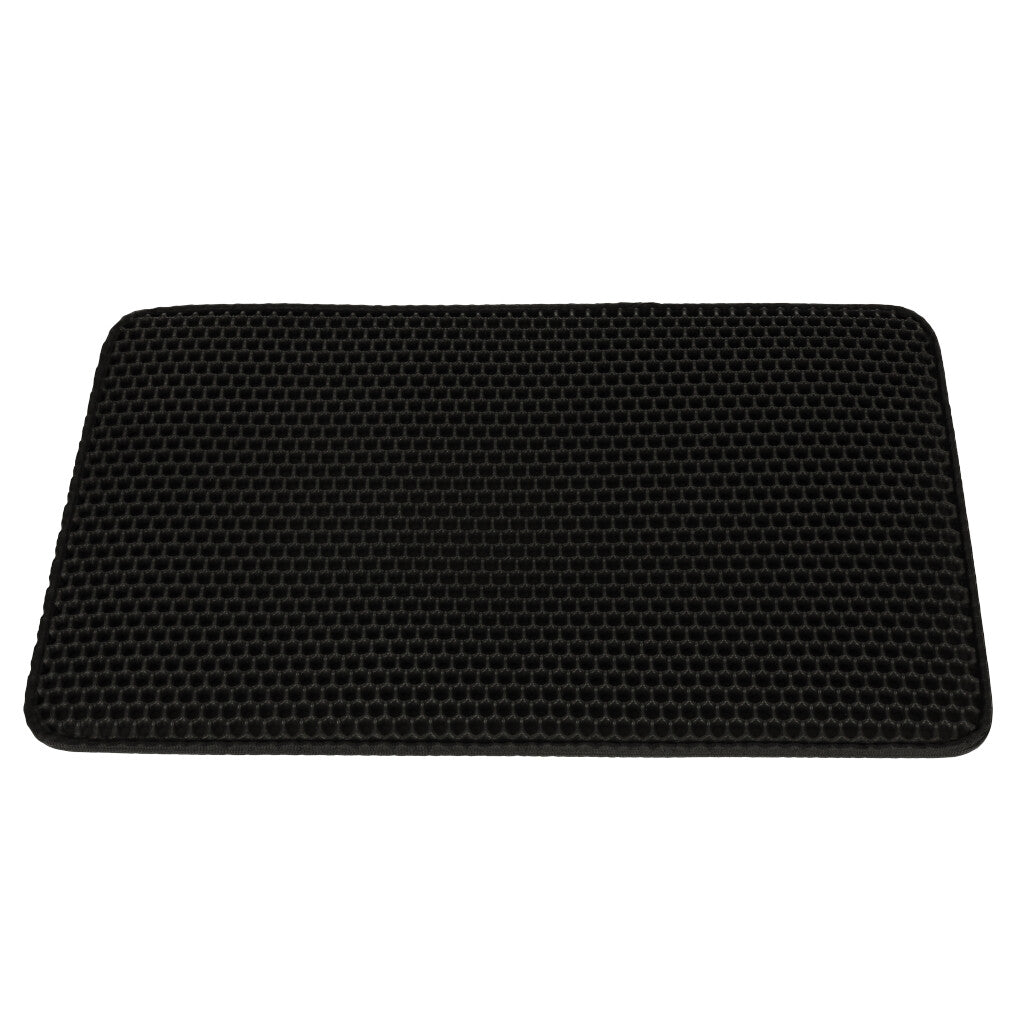 Covoras impermeabil pentru litiera pisici, dimensiune 40 x 60 cm, dublu strat, culoare Neagra-5