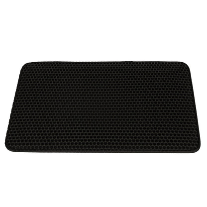 Covoras impermeabil pentru litiera pisici, dimensiune 40 x 60 cm, dublu strat, culoare Neagra-5